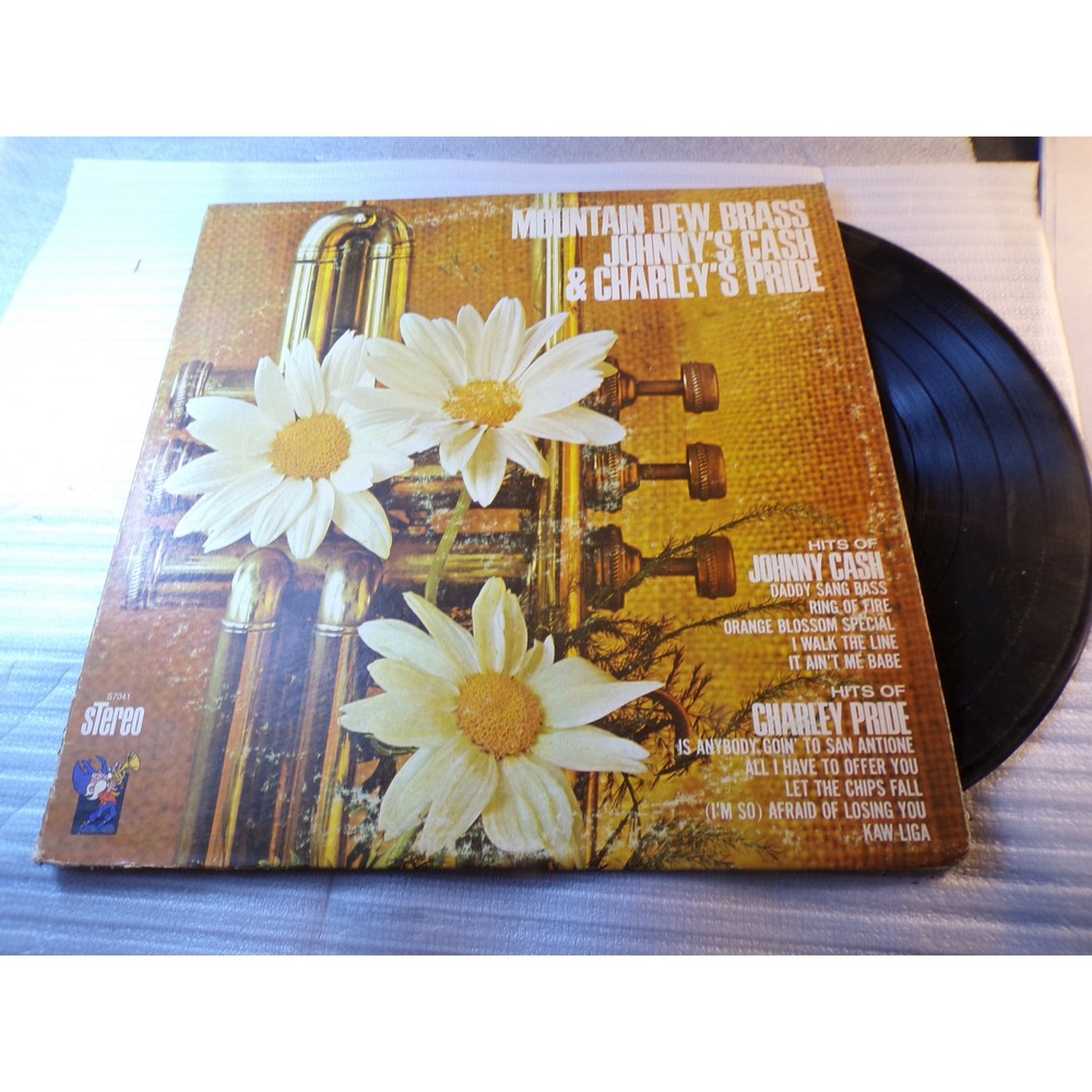 Mountain Dew Brass Johnny's Cash & Charley's Pride Vinyl LP S-7041 Country Brass